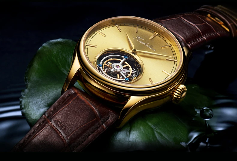 Tourbillon механические часы мужские Лидирующий бренд часы сапфировые зеркальные оригинальные ручные обмотки полые Движение Мужские t классические часы Saat