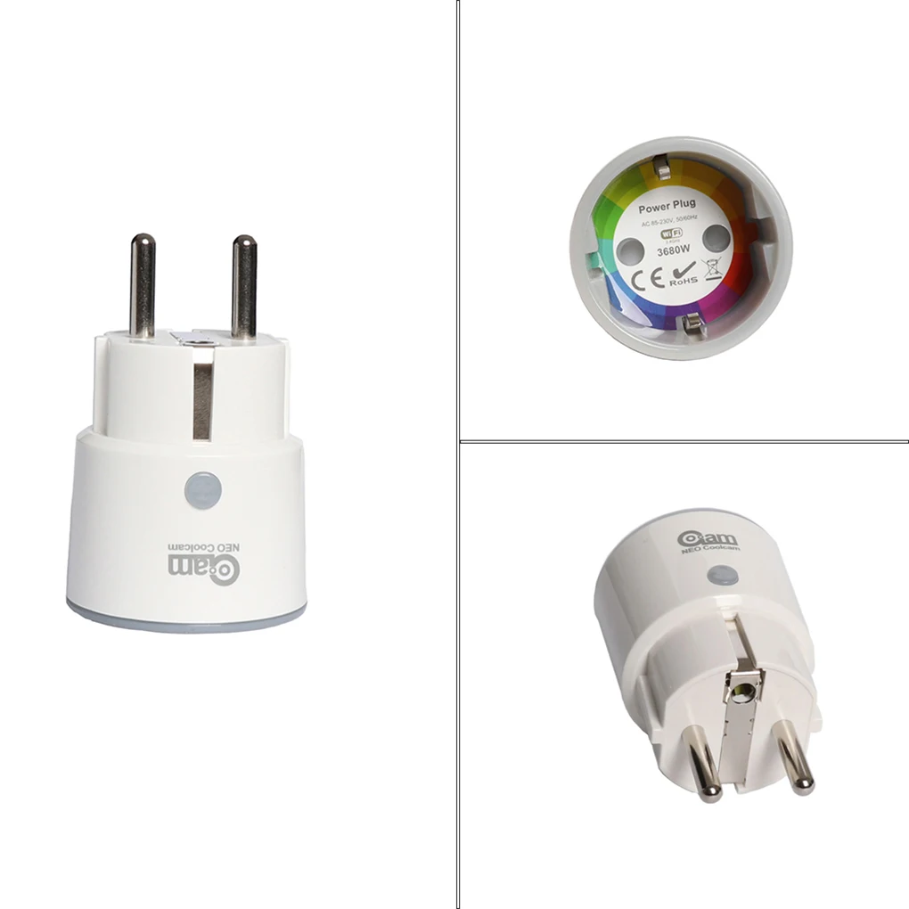НЕО Coolcam Wi Fi ЕС Smart Plug 16A умный 2,4 ГГц беспроводной штекер на выходе дистанционное управление прибор разъем