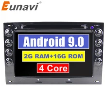 Eunavi 4 ядра 7 »2 Din Android 8,1 dvd-плеер автомобиля для Renault Megane 2 ii 2006 2007 2008 2009 радио gps-навигатор RDS 1024*600