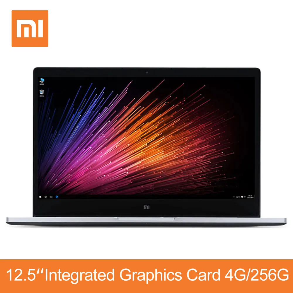 Оригинал Сяо mi Тетрадь Air 12 5 дюймов 4 ГБ Оперативная память 256 SSD Intel Core M3 7Y30