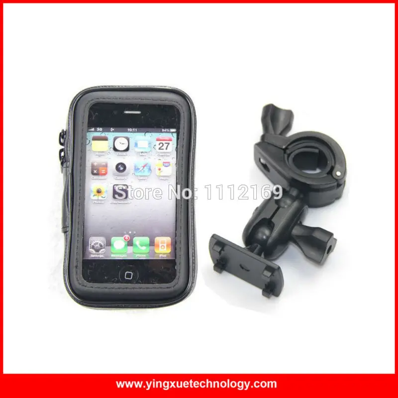 Motorcycle Handlebar Cell Phone Holder Case Stand Bicycle Rail Mount