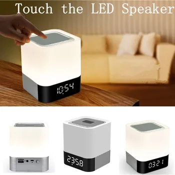 

Sansnail DY28 LED Speaker Touch Wireless Bluetooth Speaker TF Alarm Clock Time Setting Subwoofer Mini Speakers For iphone
