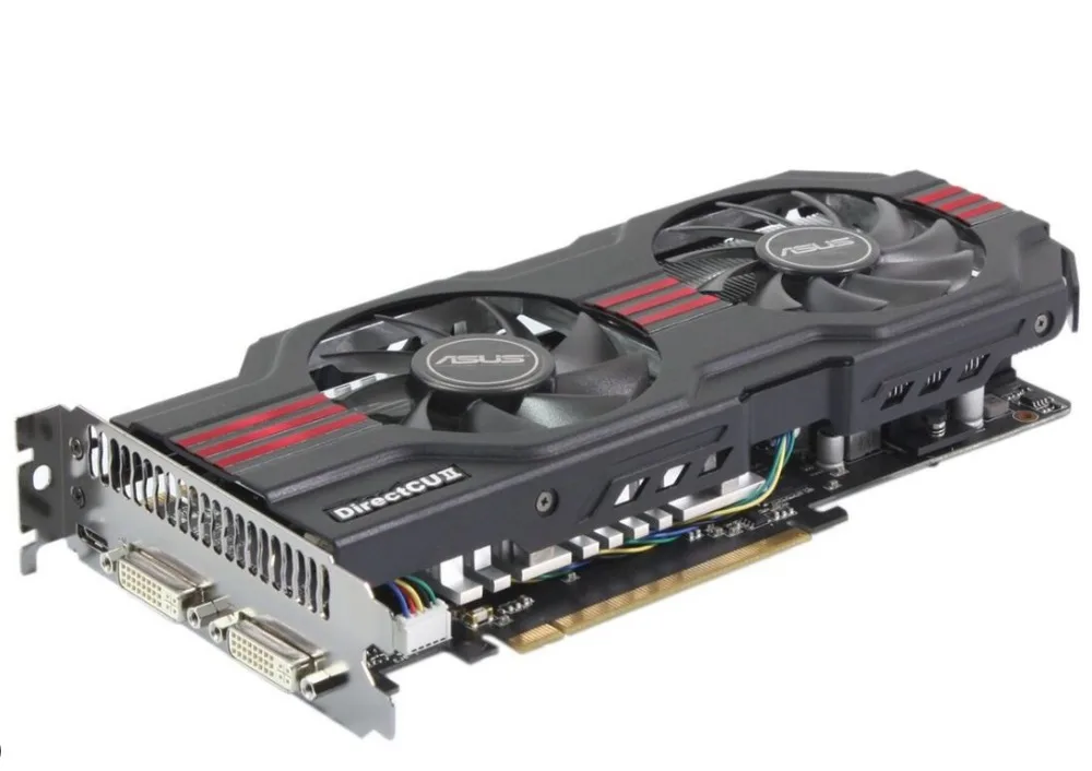 Б/у оригинальная Видеокарта ASUS GTX 560 Ti 1 ГБ 256Bit GDDR5, видеокарты для nVIDIA Geforce GTX560 ti, VGA, мощнее, чем GTX 750