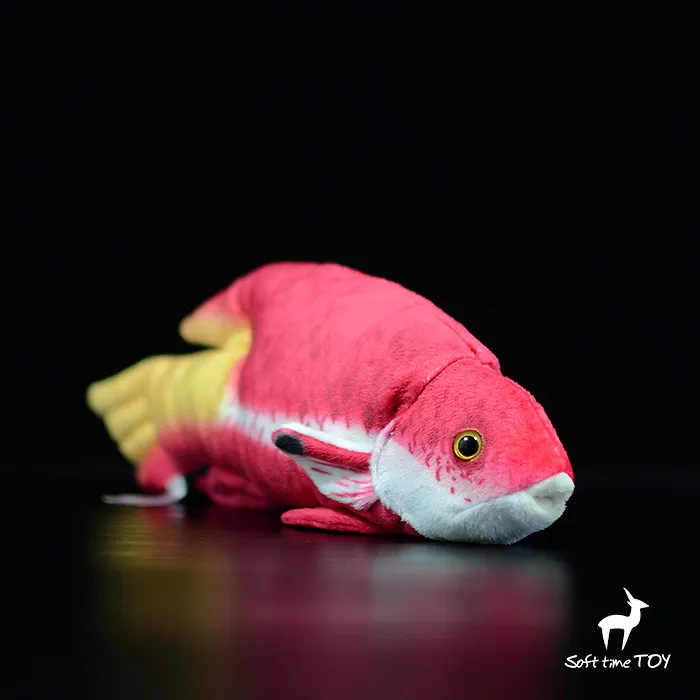 

Real Life Plush Toy Cuban Tricolor Arowana Doll Cute Tropical Fish Soft Children's Toys Birthday Gifts Shops