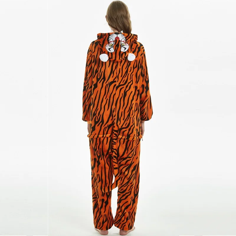Men-Women-Flannel-kigurumi-for-adults-Winter-Kegurumi-One-piece-Animal-Pajamas-Kigurumi-Tiger-Lion-Long (4)