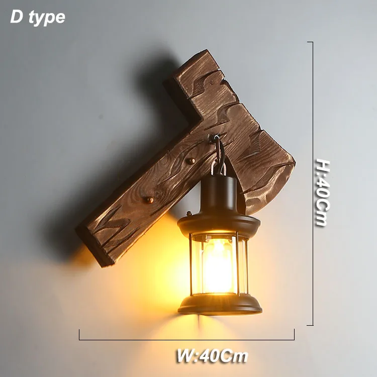 D type wall lamp