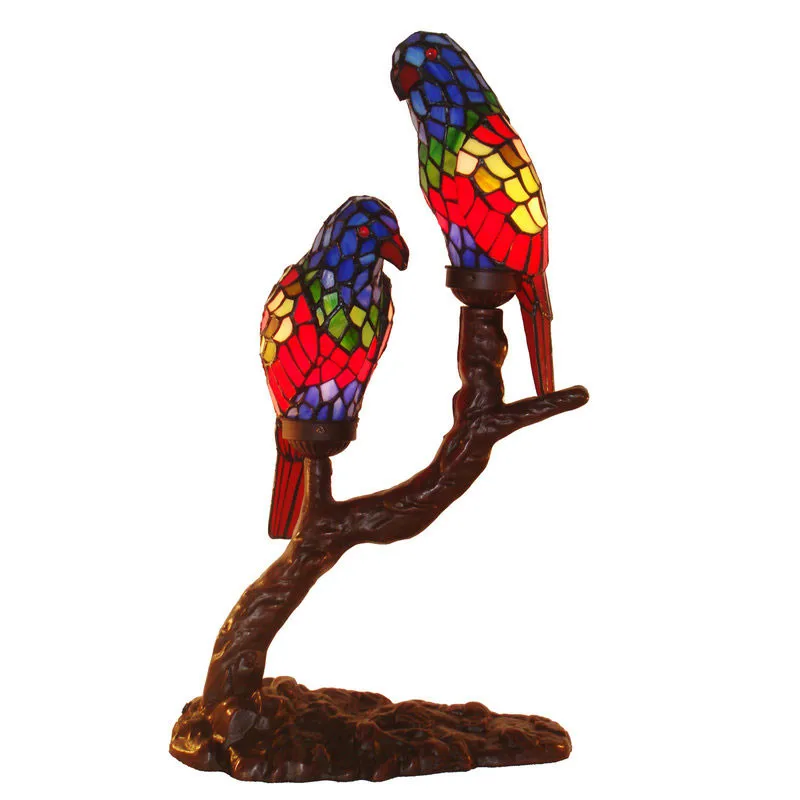 Nordic Tiffanylamp Stained Glass Bird Table Desk Lamp Adult Home Office Decorative,LED Bulb Night light Living Room Lighting Nordic Tiffanylamp Stained Glass Bird Table Desk Lamp Adult Home Office Decorative,LED Bulb Night light Living Room Lighting