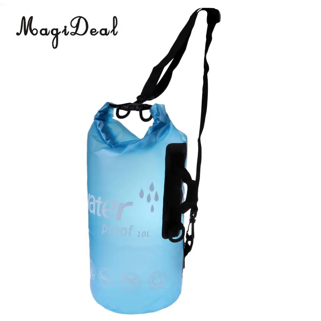 10L Waterproof Dry Bag Swimming Rafting Kayaking Boat Canoe Backpack Swimming Dry Sack for Surfing Sailng Scuba Diving Floating