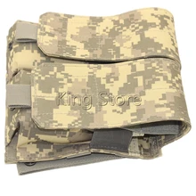 Армейский США ACU CP камуфляжный чехол открытый жилет рюкзак поясная сумка Тактический охотничий стрельба двойной подсумок подходит 5,56 мм AR15 M4