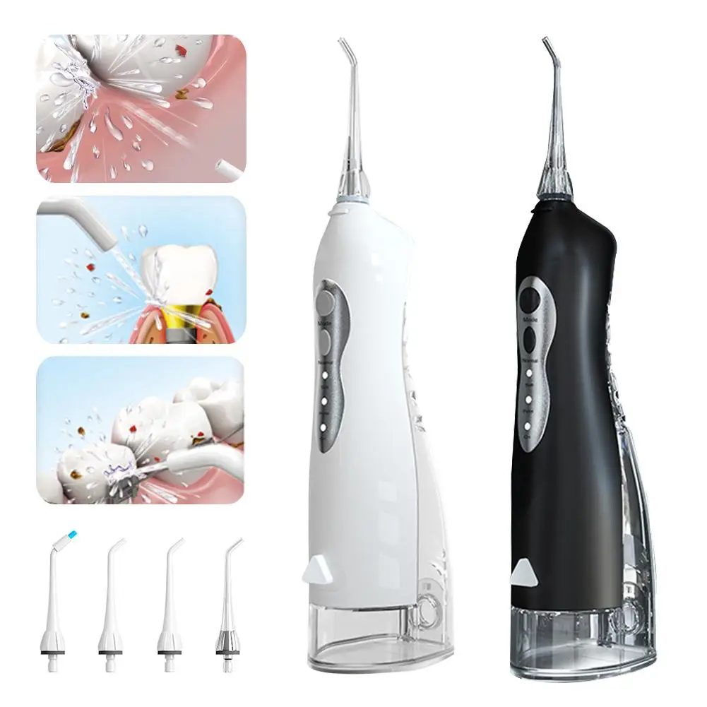 

USB Oral Irrigator Rechargeable Water Flosser Portable Dental Water Jet Water Tank Waterproof Teeth Cleaner