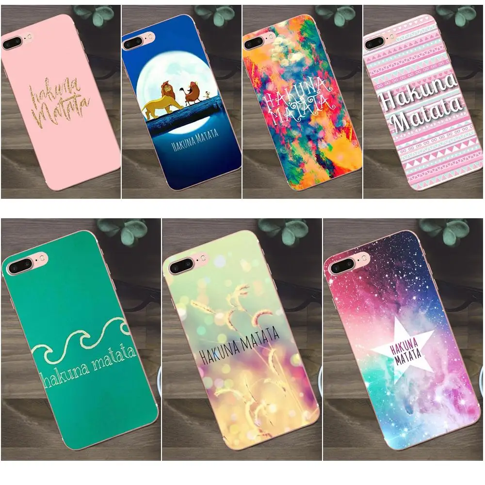 Для Huawei G8 Honor 5C 5X 6 6X 7 8 9 Y5II Mate P7 P8 P9 P10 P20 Lite Plus 2017 печать рисунок ТПУ Король Лев Hakuna
