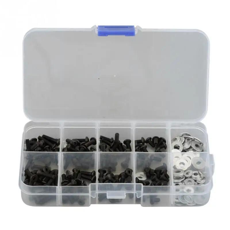 

HSP RC Screw Set Flat/Round Head Screws Set in Box Repair Tool Kit for HSP 1/10 RC Car DIY Accessory