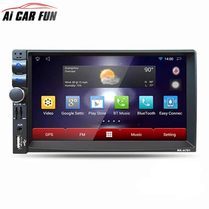 RK A701 font b Car b font DVD GPS Player 1028 600 Capacitive HD Touch Screen
