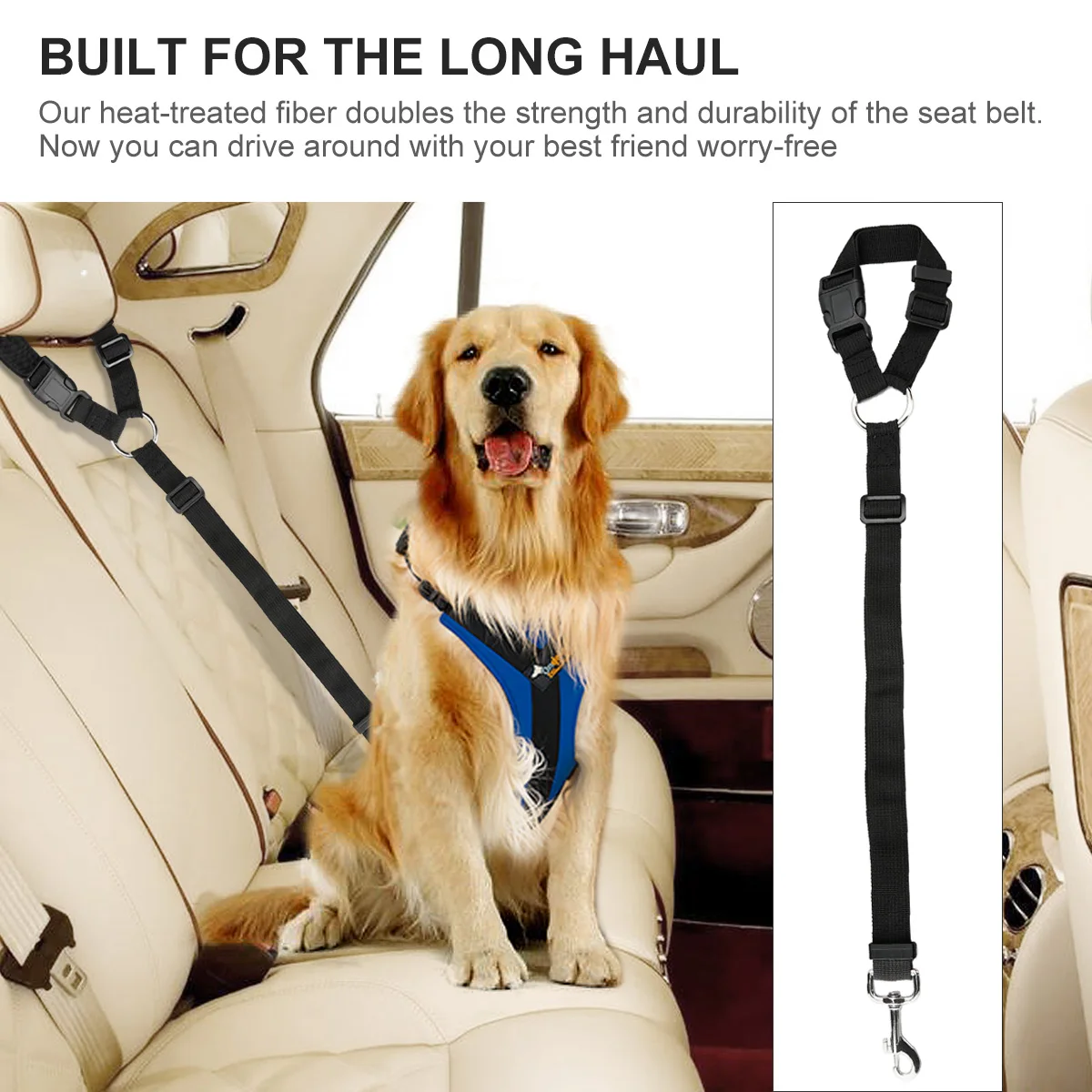 Buy Adjustable Dog Seat Belt Dog Harness Pet Car Vehicle Seat Belt Pet Safety