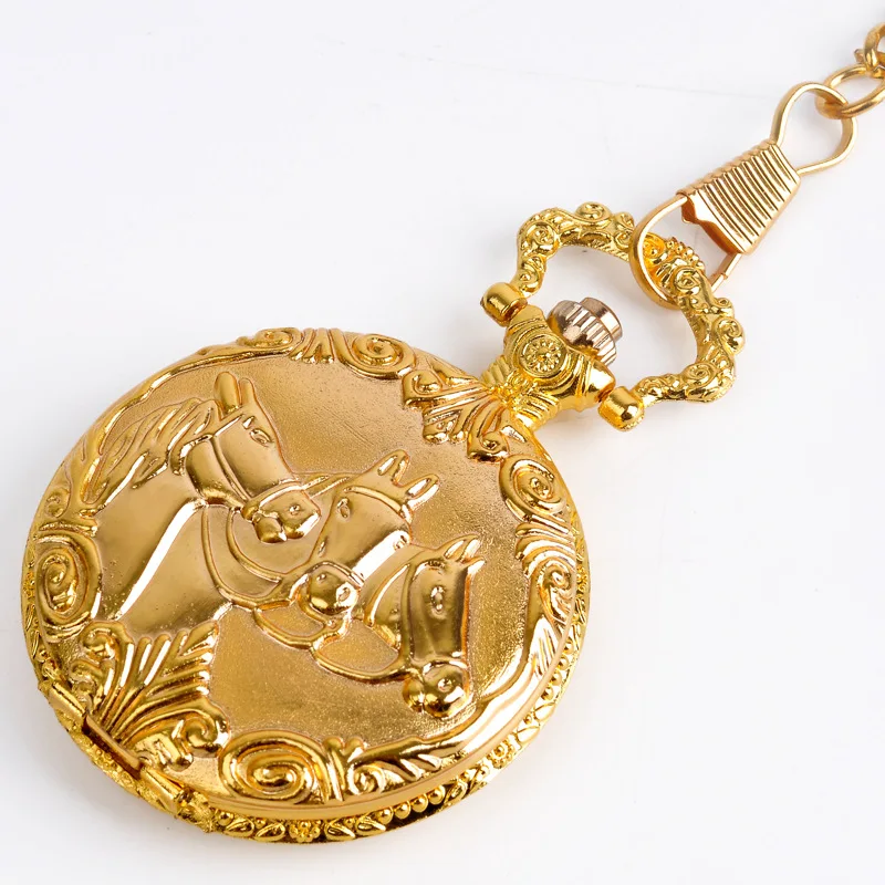 Horse Quartz Pocke Watch (2)