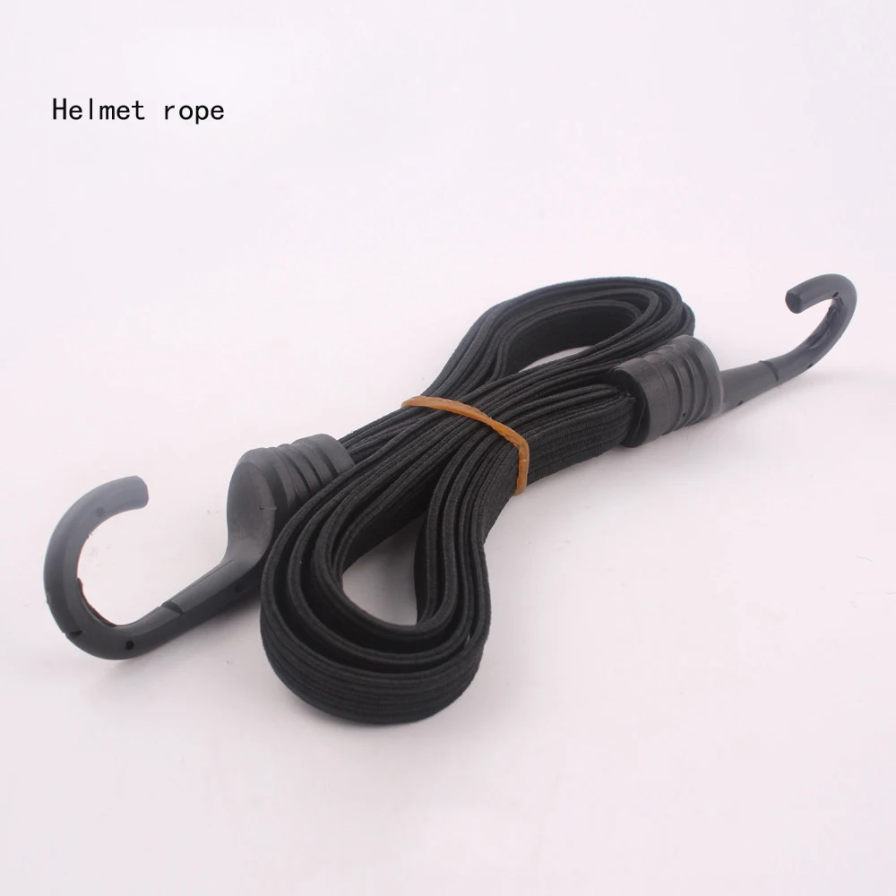60cm Motorcycle Accessories Seat Belt Strength Retractable Helmet Luggage Elastic Rope Strap With 2 Hooks