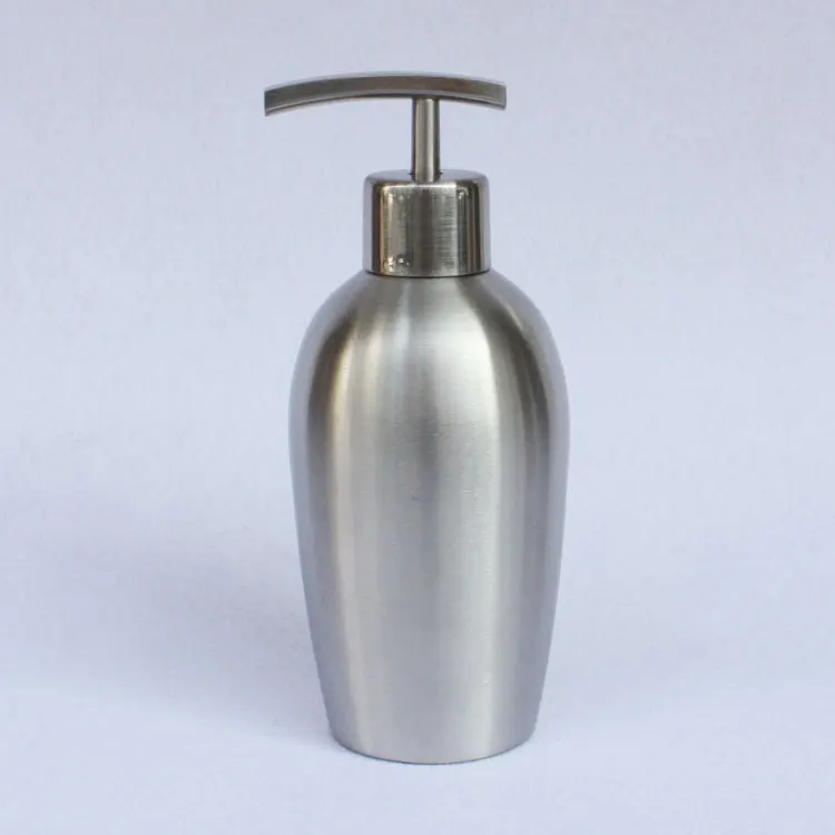 

380ml Stainless steel hand sanitizer bottles empty shampoo lotion bottle Cosmetic Packing container with pump