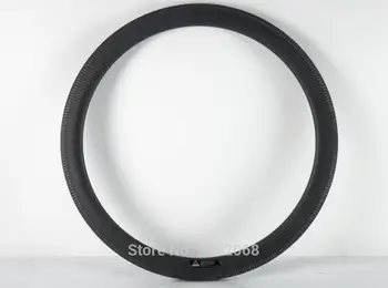

Newest 700C 50mm Road/Fixed Gear/Track bike matte twill 3K full carbon fibre bicycle wheels clincher rim 23 25mm width Free ship