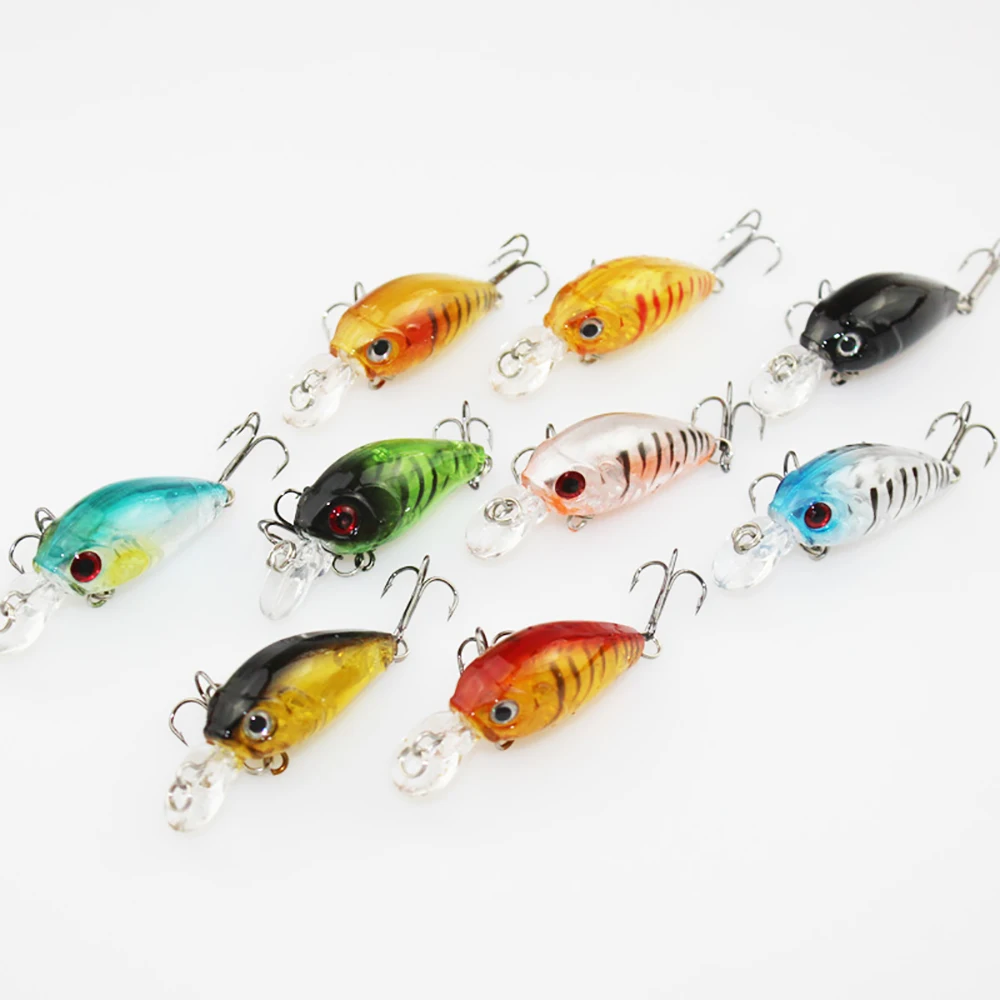 4G 45 мм рыболовные приманки Minnow мини рок кривошипная Приманка Crankbait Бас тройной