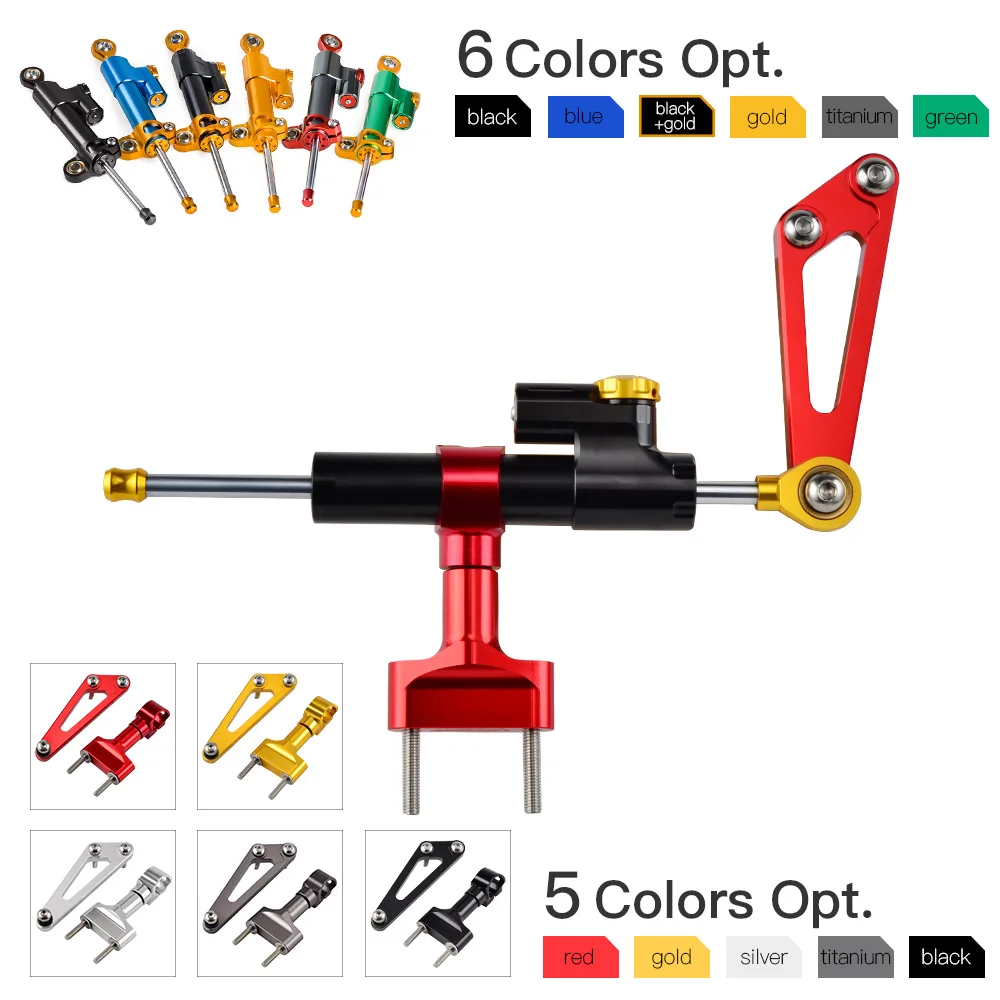 

NICECNC CNC Steering Damper Mounting Kit Stabilize Damper Bracket For Honda CB600F Hornet CB 600F 600 F 2007-2013 2014 2015 2016