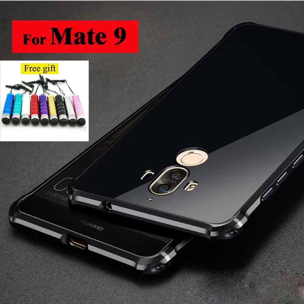For Huawei Mate 9 Bumper Case Luxury High Light Aluminium Metal Bumper Cover Frame Case for