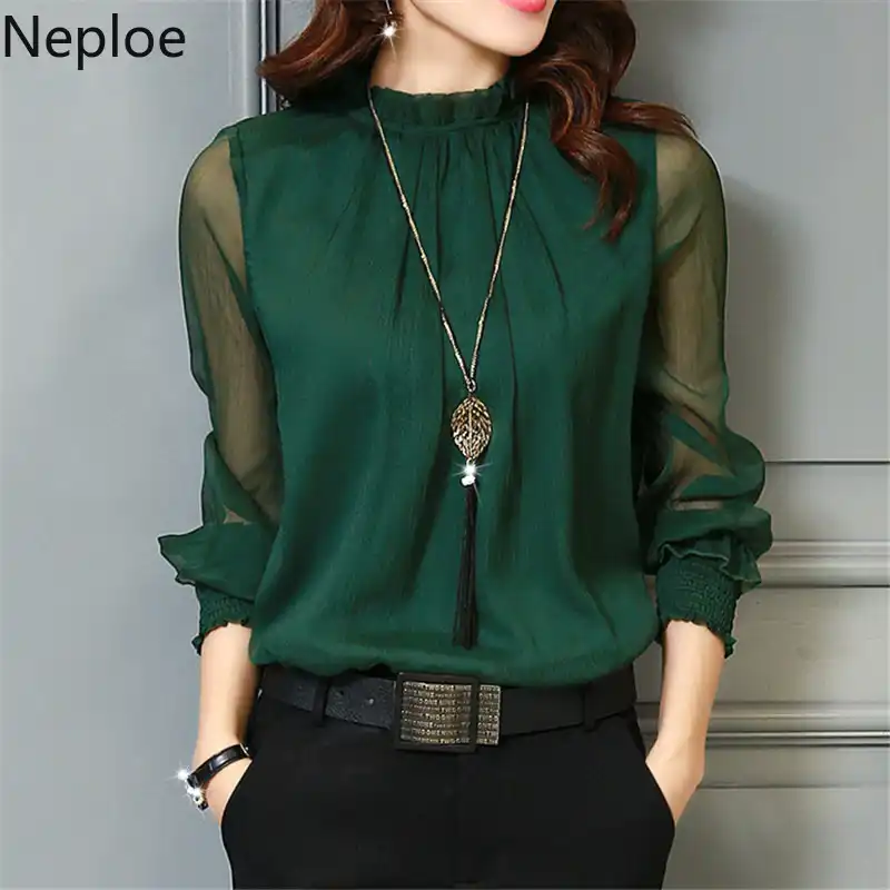 blusas de chifon para damas