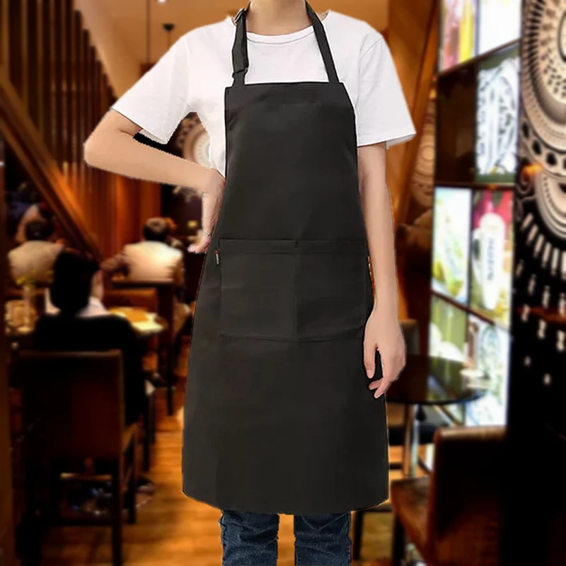 New hot lady fashion women men's adjustable cotton high quality kitchen apron for cooking bake restaurant apron