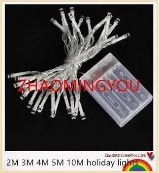 

YON Christmas string light LED battery light 2M 3M 4M 5M 10M holiday lights/wedding/ LED decoration lamp series battery 7 orders