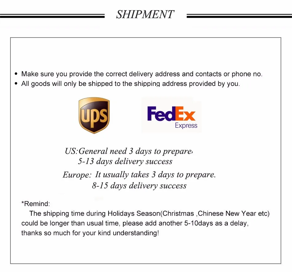 shipping new