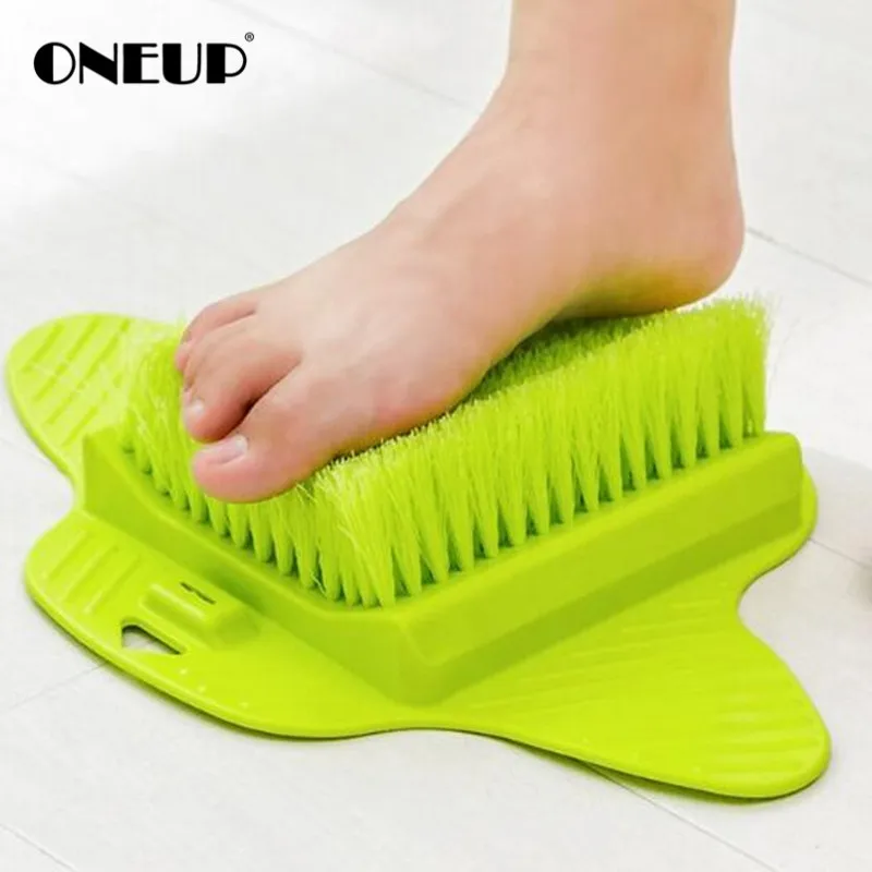 ONEUP легко скребок для ног щетка для чистки ног более сильная легкая массажер для ног Щетка Очиститель присоска креативная дизайнерская щетка