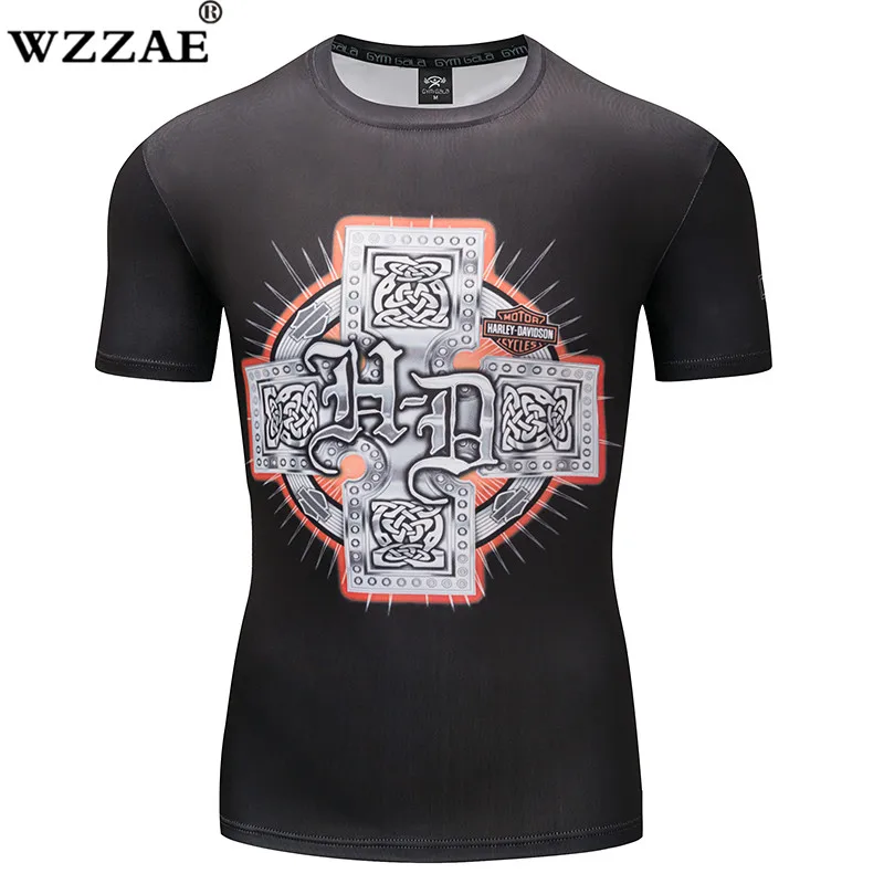 

Hot Sales Fashion Hipster 3D Print Cross Absorb sweat Quick-Drying T-shirt Men/Women Plus Size Fitness Sportswear S-4XL Tshirt