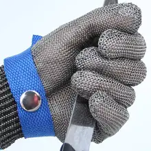 Детская безопасность порезов Stab упорная работа Прихватки для мангала Проволока из нержавеющей стали Защитные перчатки с Металлической Сетки Мясник анти-резки работы Прихватки для мангала