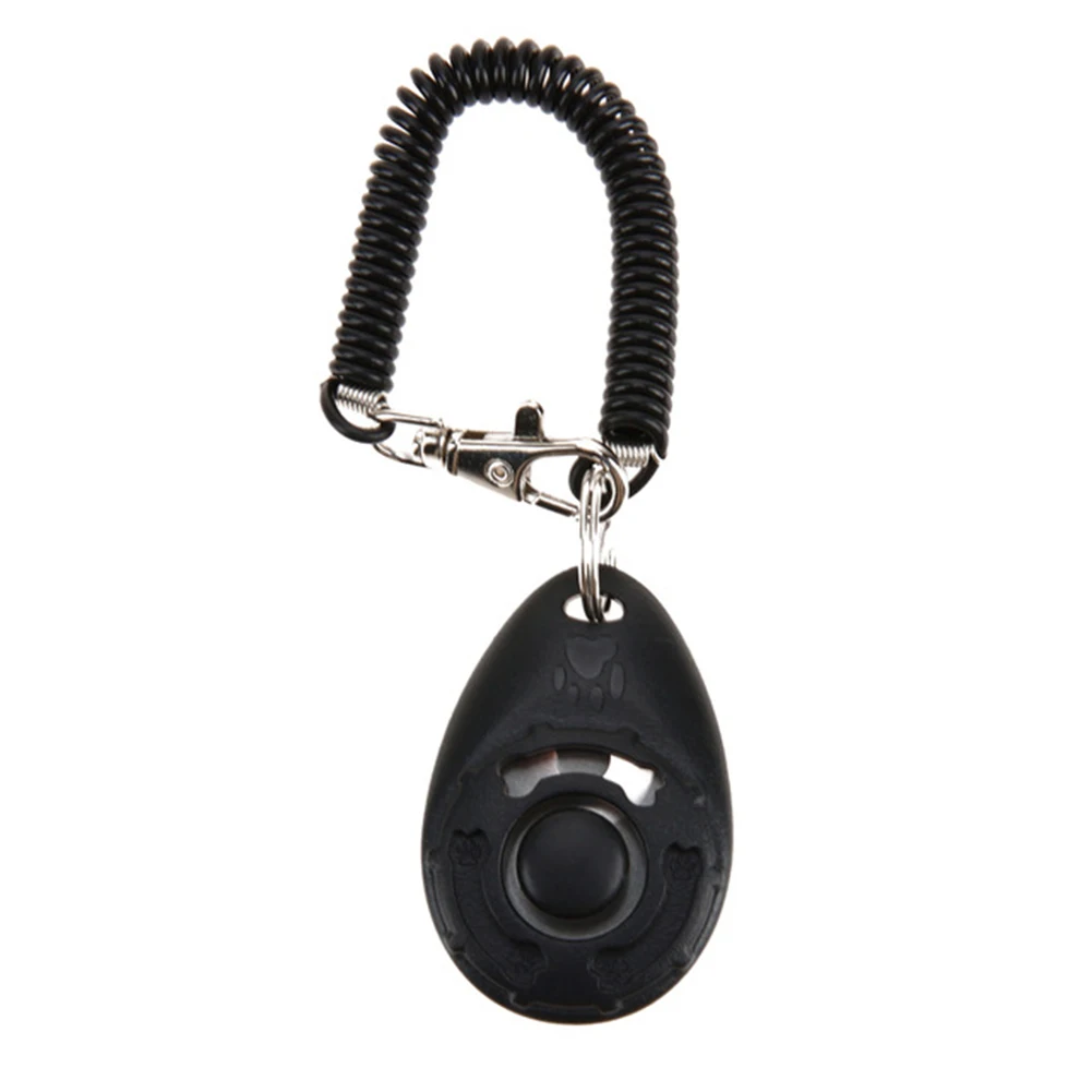 1 Piece Pet Cat Dog Training Clicker Plastic New Dogs Click Trainer Aid Too Adjustable Wrist Strap Sound Key Chain