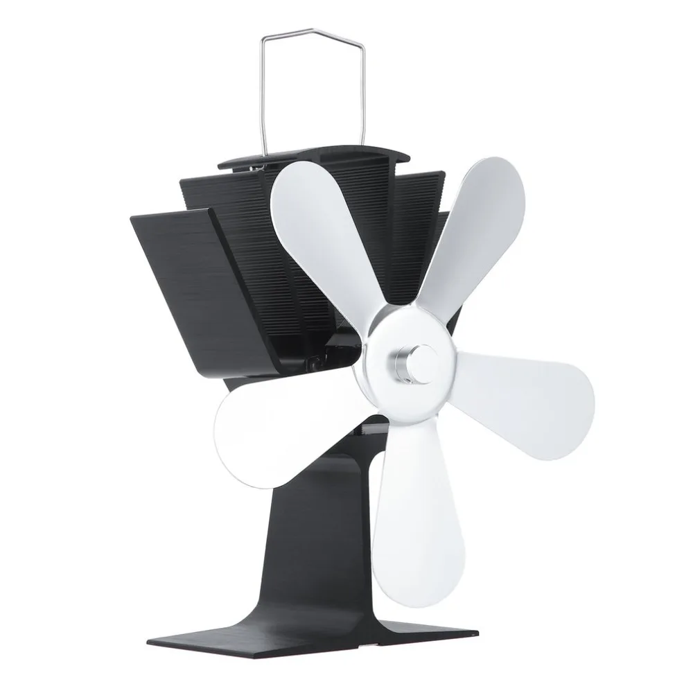

BQ-602BS High Efficiency Eco Friendly Heat Powered Stove Fan 5 Blades Stove Fan for Wood Burning Stove/Log Burner/Fireplace