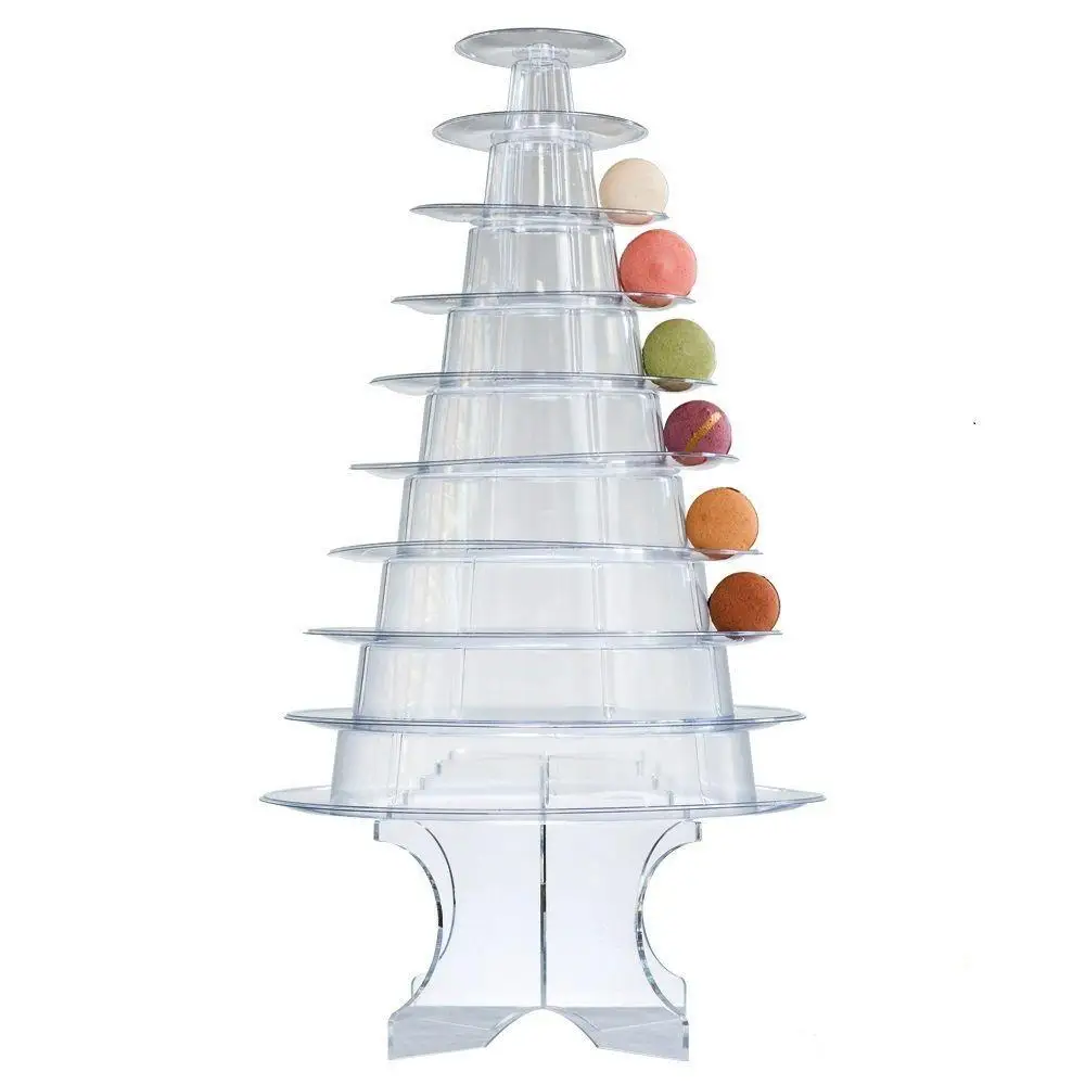 2015 wedding decoration 10 tiers Macaron Tower display foldable macaron display stand for birthday party Dessert