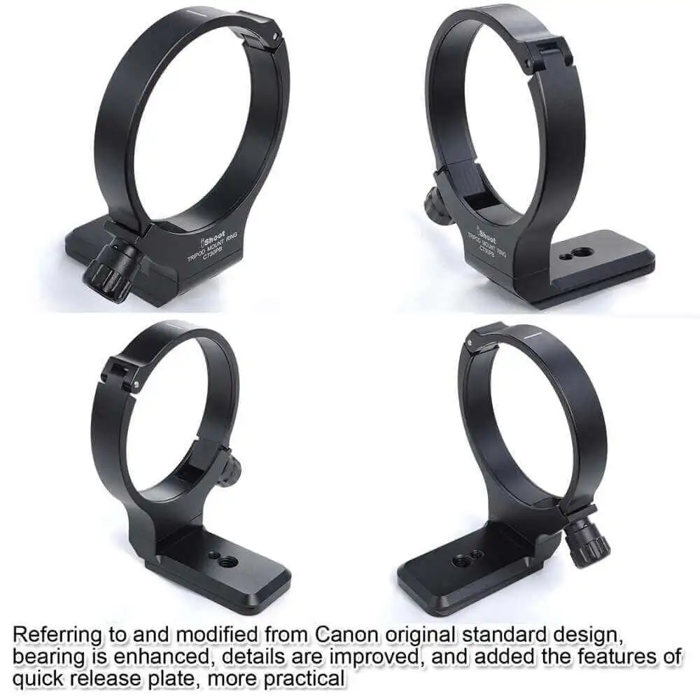 Metal Lens Collar Tripod Mount Ring with Quick Release Plate for Canon EF 70-300mm f/4-5.6L and EF 28-300mm f/3.5-5.6L IS USM