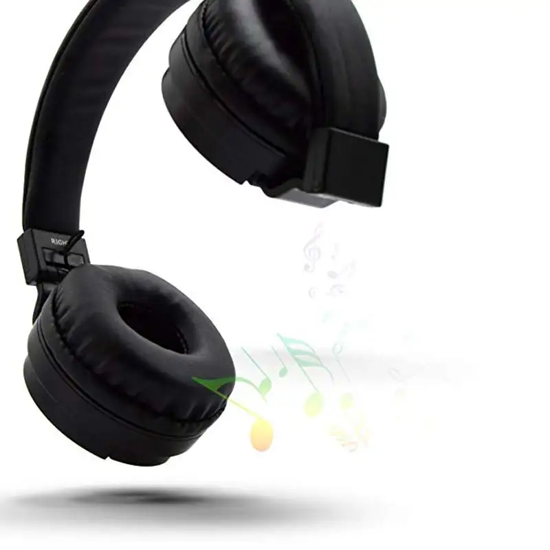 Portable 3 5mm Foldable Over Ear Headphone Wired Lightweght Cord Earphones for Phones PC MP3 MP4 Player and More