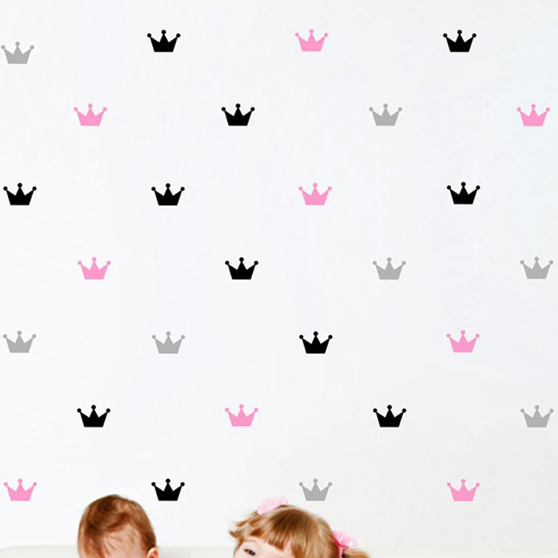 

Creative Kids Room Crown DIY Wall Sticker Art Home Decor Decals for Tiny Tots Room Decoration