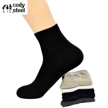 

Cody Steel Bamboo Socks Male Fashion Solid Color Socks For Man Classic Short Tube Summer Socks Business Men 3pairs/lot