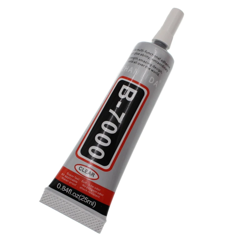 

3Pcs 25ml Super B7000 Liquid Clear Glue Industrial B-7000 Metal Wood Fabric Epoxy Resin Touch Screen Adhesive Strong LCD Bts UV
