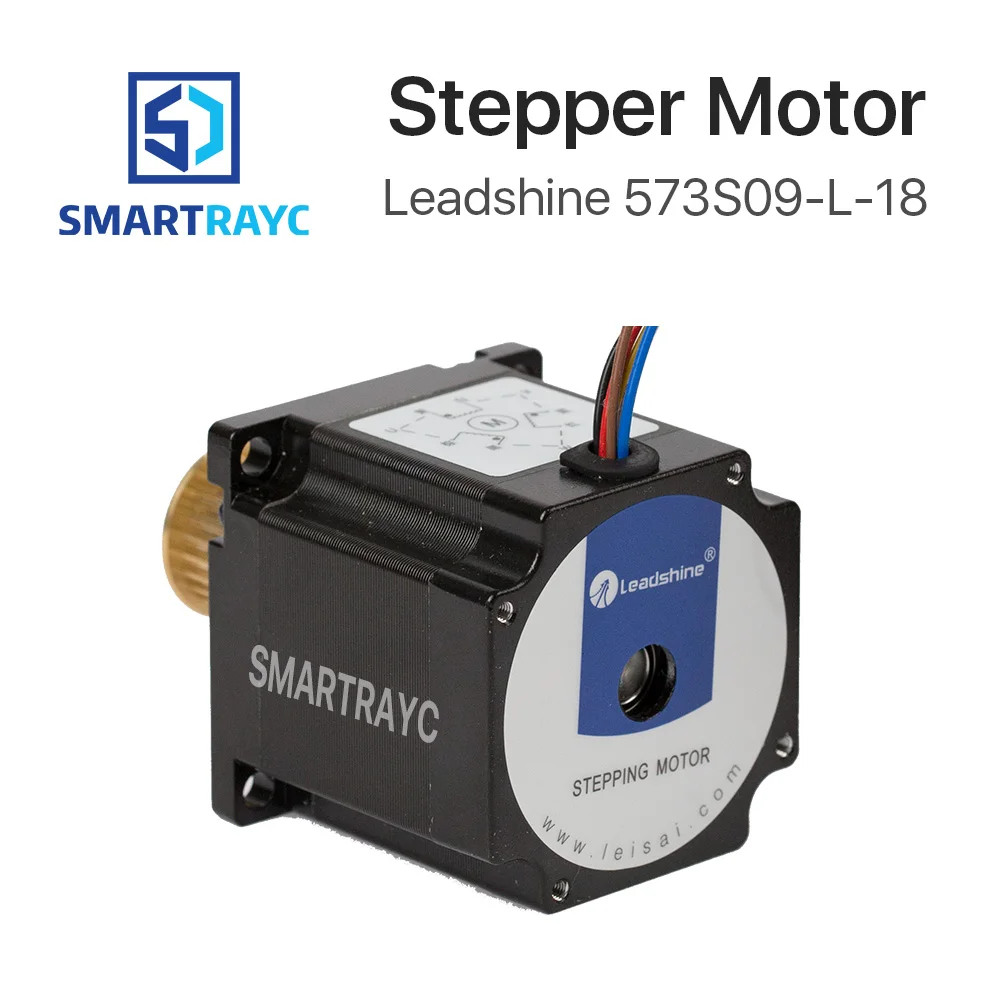 

Smartrayc Leadshine 3 Phase Stepper Motor 573S09-L-18 for NEMA23 3.5A Length 50mm Shaft 6.35mm