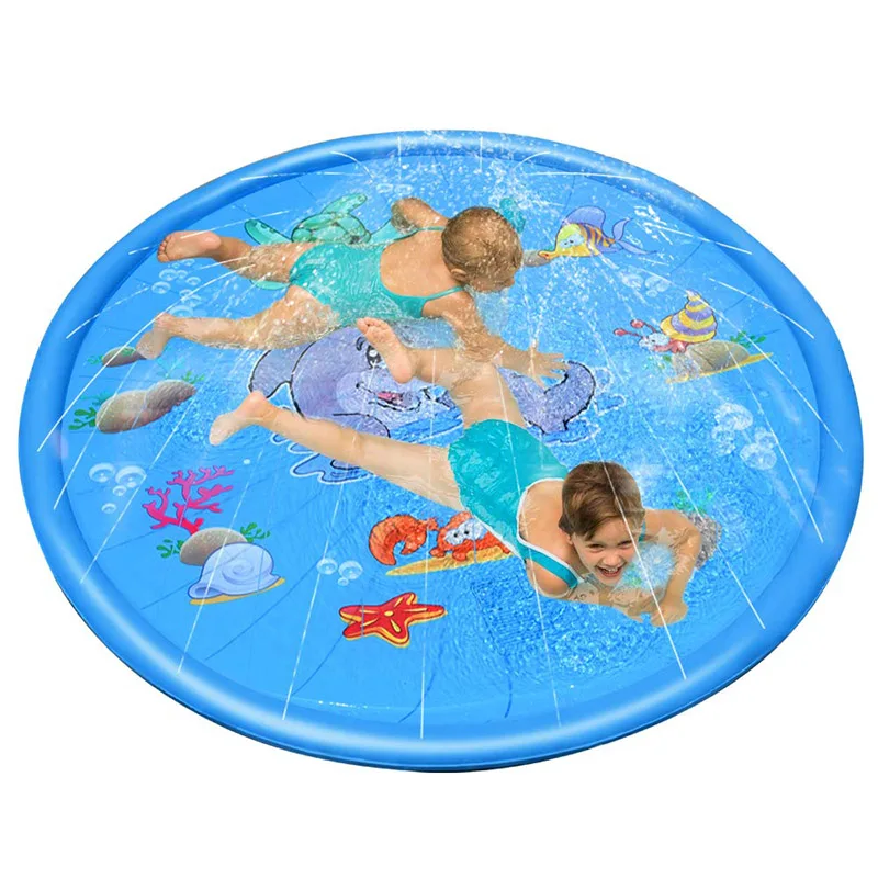 discount  170cm Outdoor Children Playing Swimming Pool Toy Water Sprinkler Mat Lawn Cushion Cushion Pool Game
