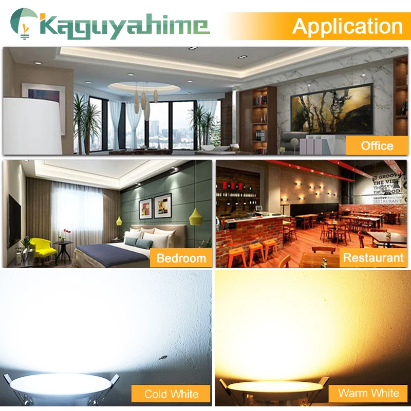 Kaguyahime 10 шт. алюминиевый локальный светильник СД 220 В переменного тока 110