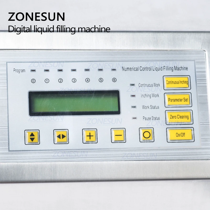 ZONESUN 5-3500ml Digital de Control de agua de beber Alcohol de leche de jugo de llenador de botellas pequeñas de GFK 160 máquina de llenado de líquidos - 6
