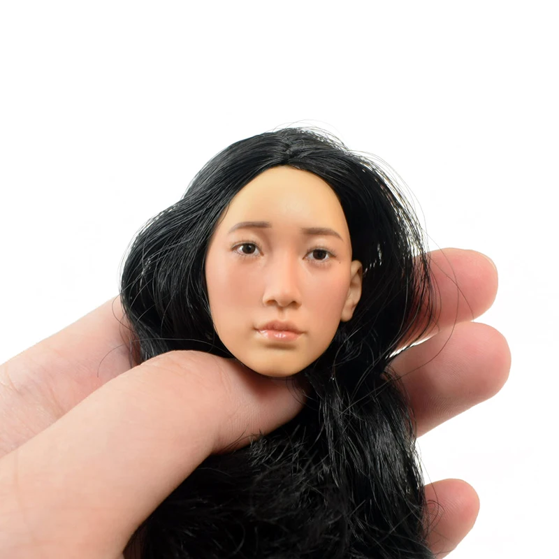 1/6 шкала кумик KM16-27, женская голова, скульптура, спелеющий светильник, макияж, бордовые волосы, макияж, подходит для 12 дюймов, фигурка, аксессуар для тела, кукла