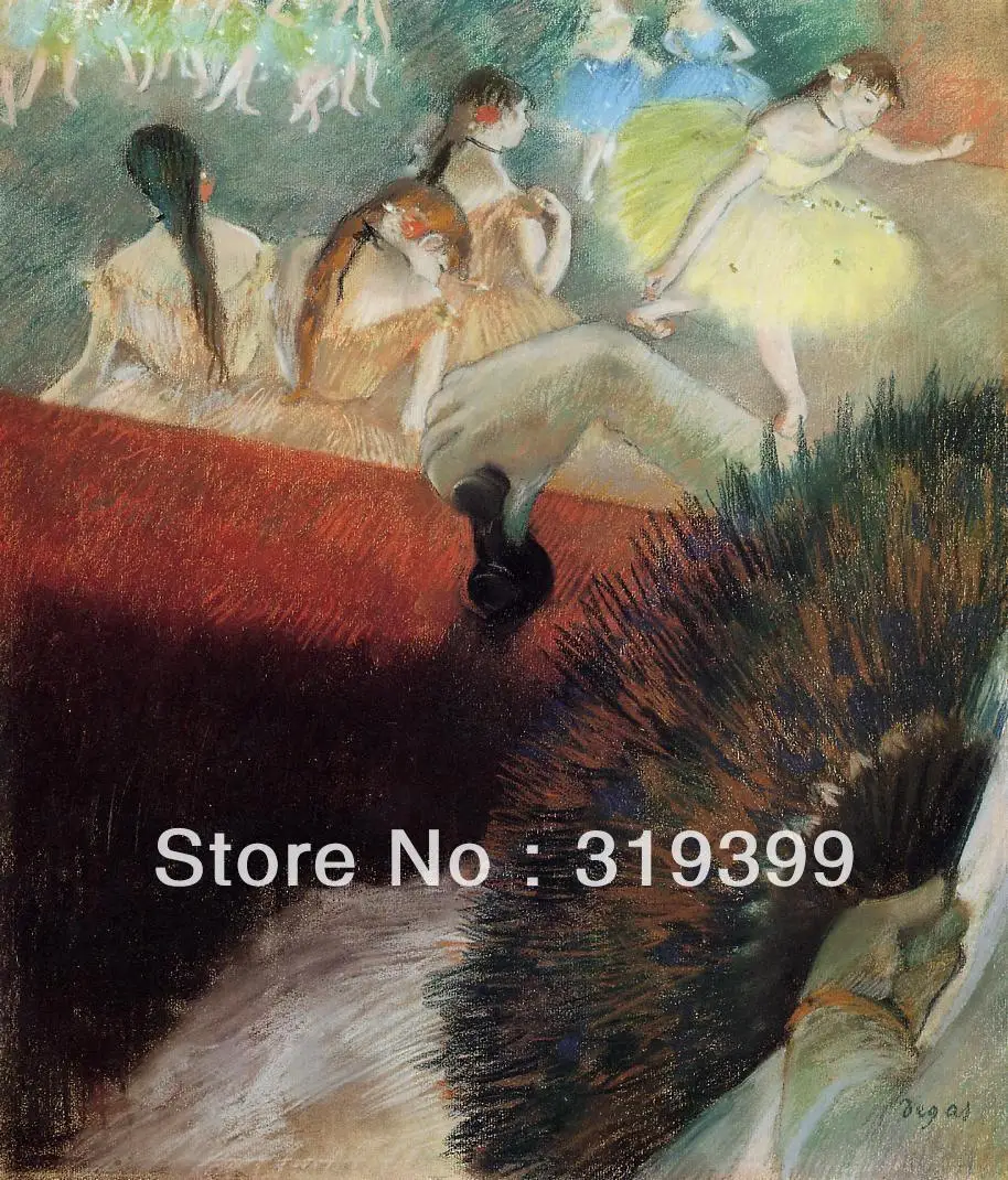 

100% handmade Oil Painting Reproduction on Linen Canvas,At the Ballet ,Free DHL Shipping,Museum quality,ballet oil painting