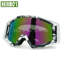 White Black Color Lens Goggle Off Road Motocross Goggles Glasses Motorcycle Goggle Dirt Bike Racing Google Unisex Biker Goggles