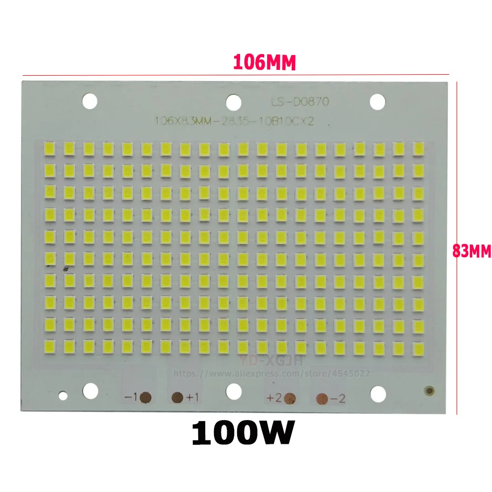 1 шт. 10 Вт 20 30 50 100 150 200 SMD 2835 Светодиодная печатная плата 100% полная мощность