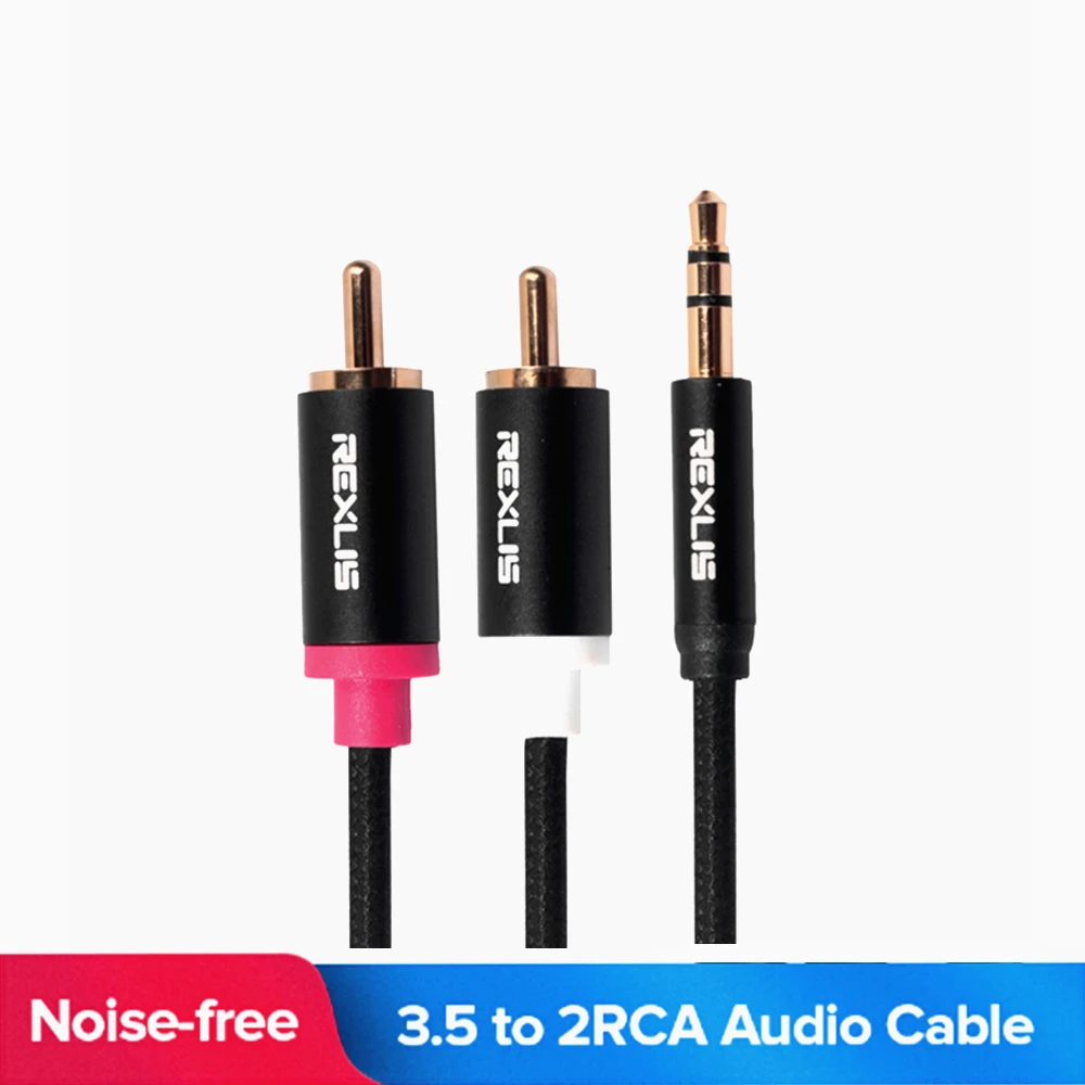 Аудиокабель RCA 2RCA на 3 5 разъемы мм AUX DJ Кабельные усилители сабвуфер аудиомикшер