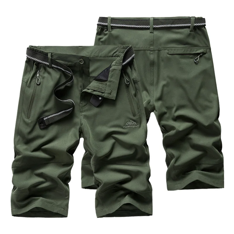 Mens Shorts Men Summer Stretch Quick Dry Casual Shorts Men's Travel Short Man Army Green/Black Beach Shorts With Zipper AM380 Mens Shorts Men Summer Stretch Quick Dry Casual Shorts Men's Travel Short Man Army Green/Black Beach Shorts With Zipper AM380